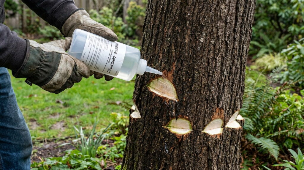 cut surface method herbicide tree treatment