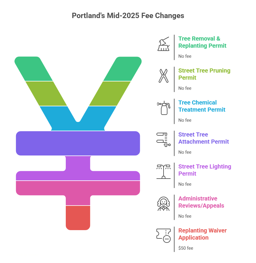 fee changes of tree permit