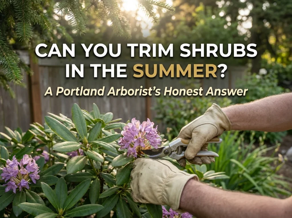 can you trim shrubs in the summer