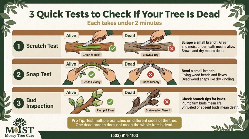 3 Quick Tests to Check If Your Tree Is Dead